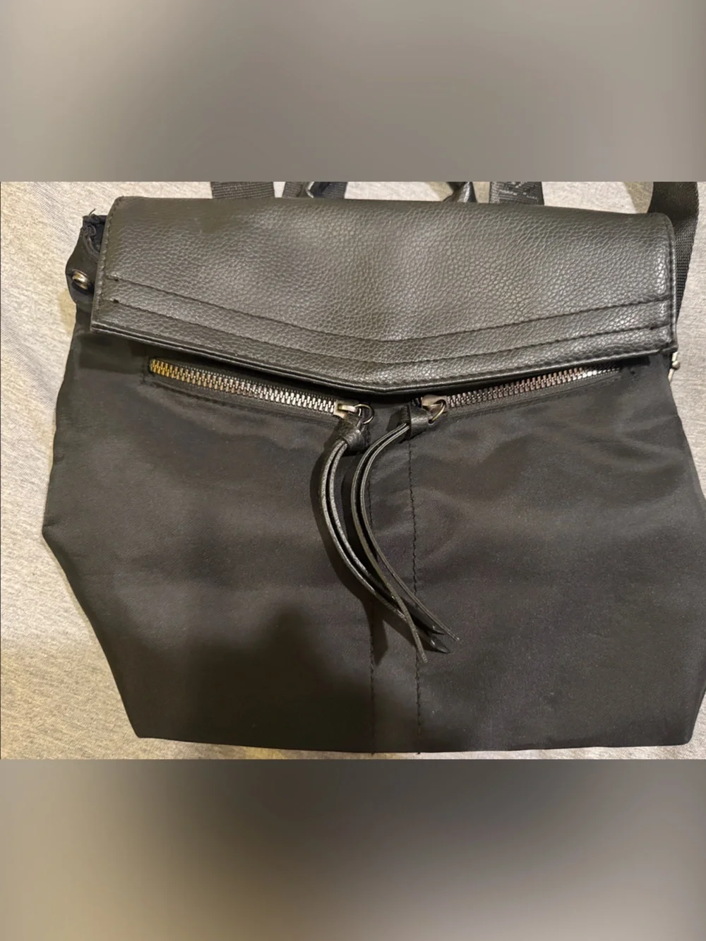 Botkier Black Nylon Convertible Backpack